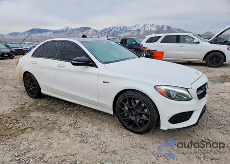 2017 Mercedes-Benz C 43 4Matic Amg z USA, uszkodzony, nr VIN 55SWF6EB0HU184888